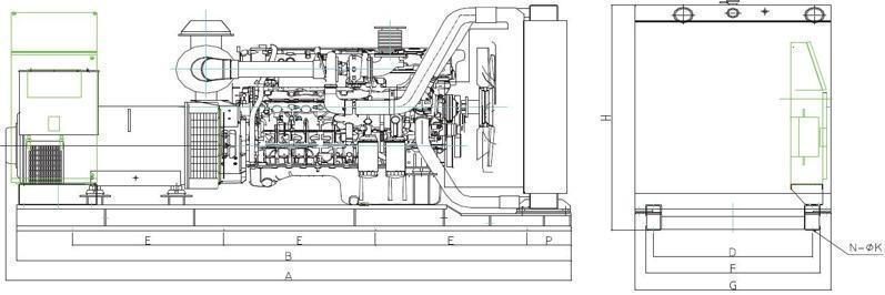 上柴動力450千瓦發(fā)電機組規(guī)格型號